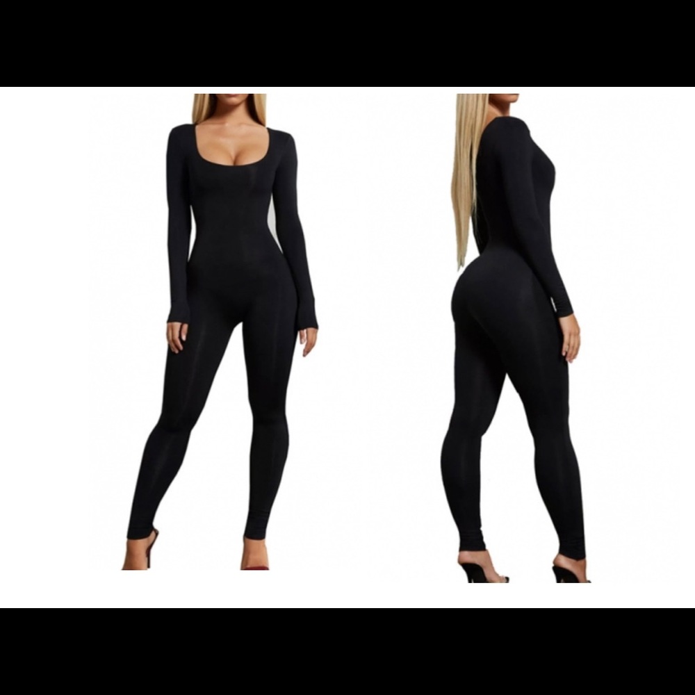 Women Long Sleeve Jumpsuits Black